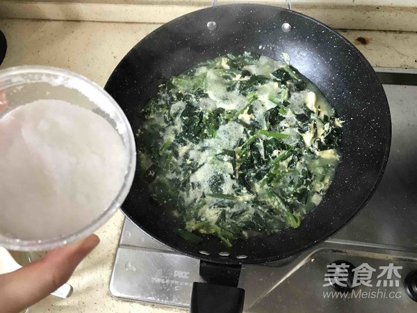 菠菜鸡蛋汤的做法步骤:15