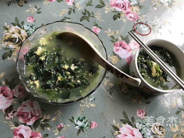 菠菜鸡蛋汤的做法步骤:17