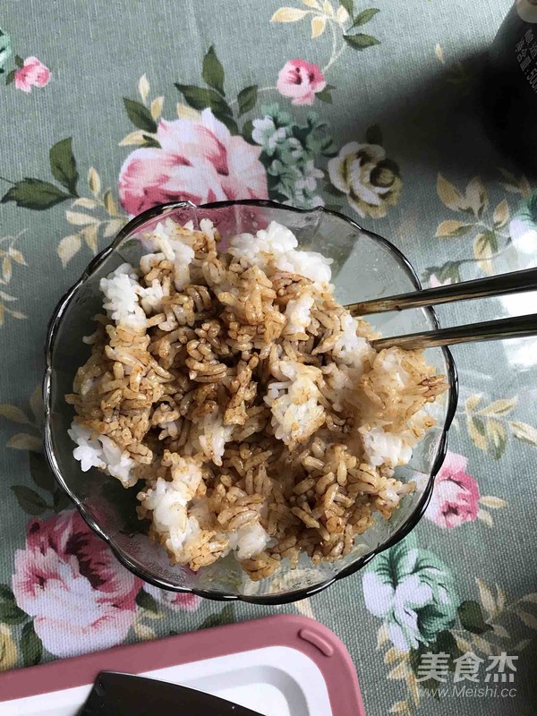 酱油炒饭的做法步骤:5