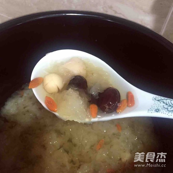 懒人电高压锅银耳羹的做法步骤：6
