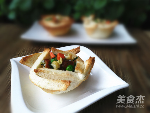 蛋炒饭吐司盅的做法步骤:15