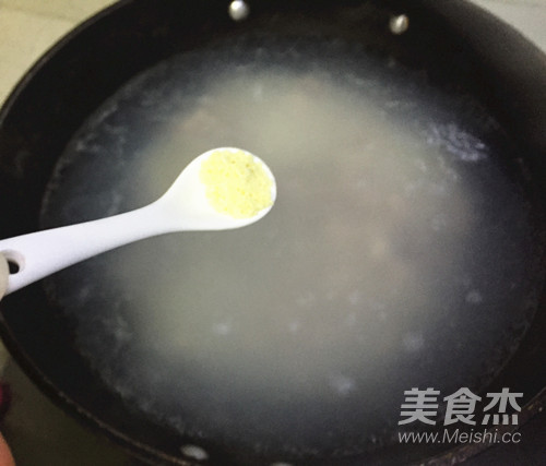 豌豆瘦肉粥的做法步骤:7