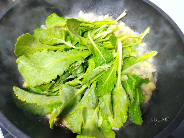 酥肉炖油菜的做法步骤:5