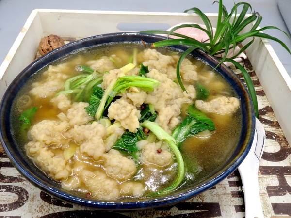 酥肉炖油菜的做法步骤:6