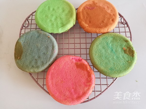 彩虹蛋糕的做法步骤:15