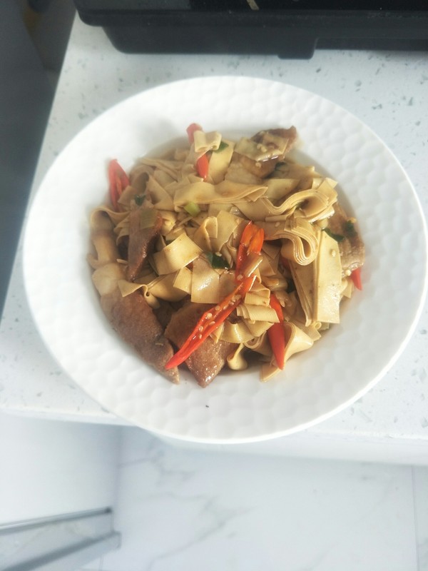 尖椒干豆腐的做法步骤：5