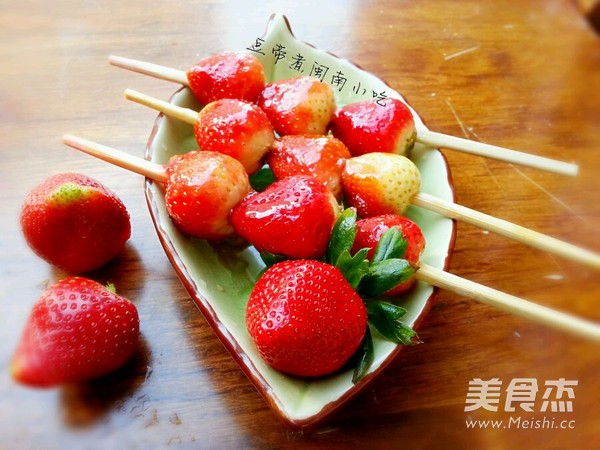 冰糖葫芦草莓串的做法步骤:9