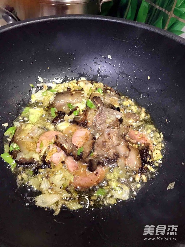 驴肉扁豆焖面的做法步骤:4