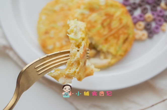 9个月以上西葫芦鸡肉蛋饼的做法步骤：7