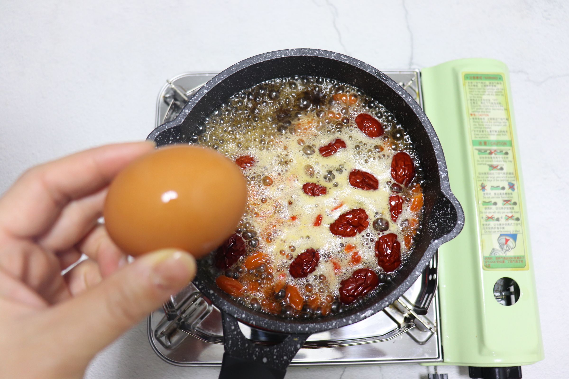 冬日暖身饮品~红糖姜枣煮蛋的做法步骤:8