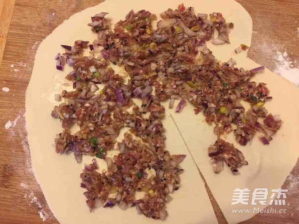 千层肉饼的做法步骤：4