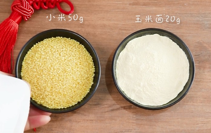 食美粥-孕妇宝宝粥系列|“小米豆浆粥” 小米玉米面豆浆粥 宝宝营养早餐粥 宝宝辅食食谱的做法步骤：1