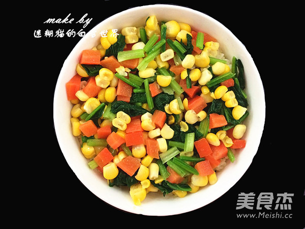 芝士火腿焗饭,我的日常美味晚餐的做法步骤:9