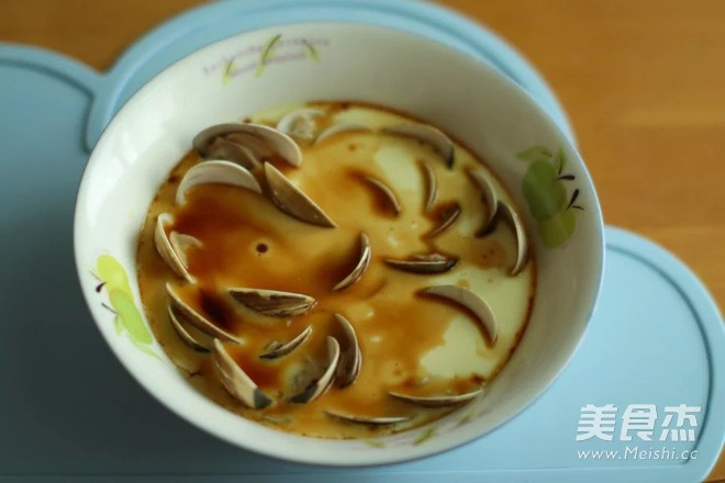 嫩豆腐般的文蛤蒸蛋的做法步骤:7