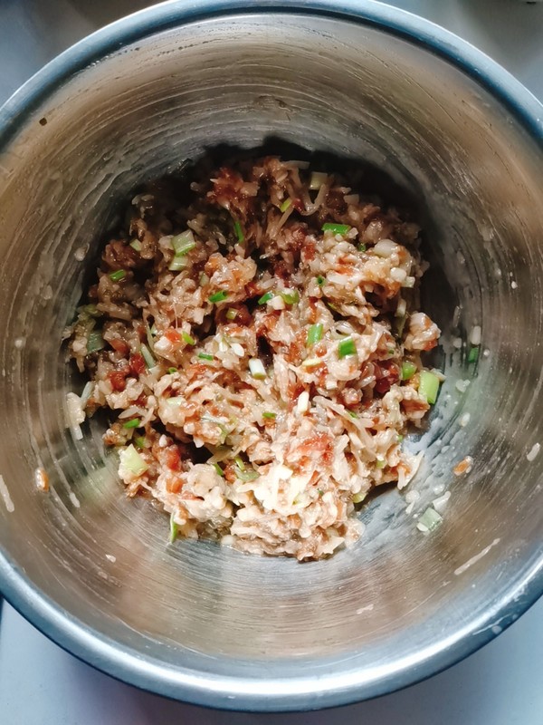 萝卜猪肉包子的做法步骤:10