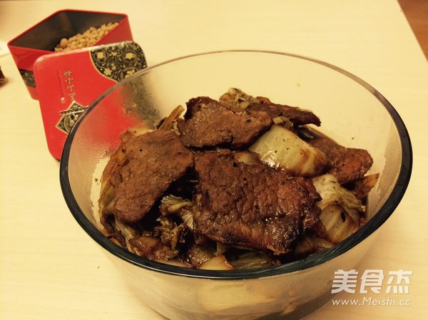 白菜炖猪排的做法步骤:5