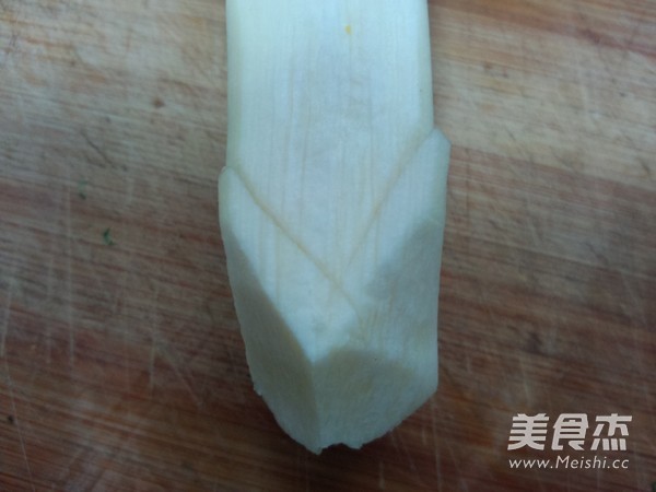 丽花茭白的做法步骤:5