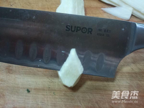 丽花茭白的做法步骤:4