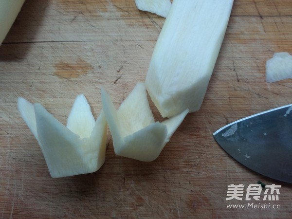 丽花茭白的做法步骤:6