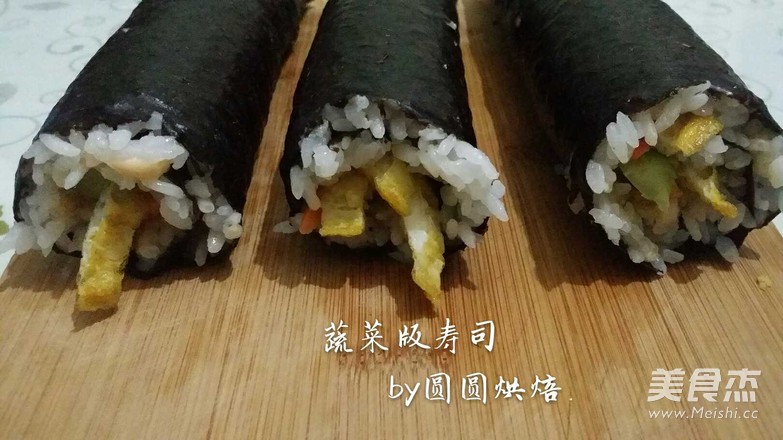 蔬菜版寿司卷的做法步骤:10