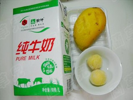 香芒蛋奶昔的做法步骤：1