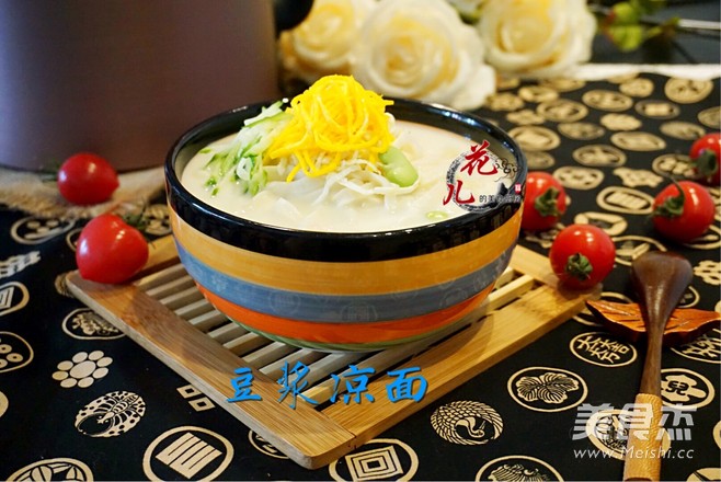 小清新的豆浆凉面的做法步骤:8