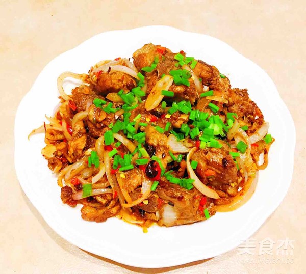 洋葱豆豉炒排骨的做法步骤:10