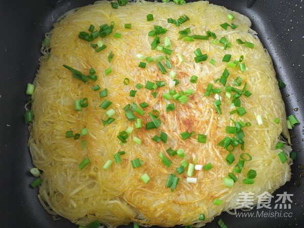 葱香洋芋煎饼的做法步骤:13