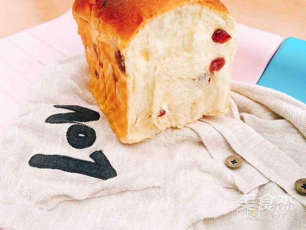 有颜又柔软的蔓越莓吐司的做法步骤:24