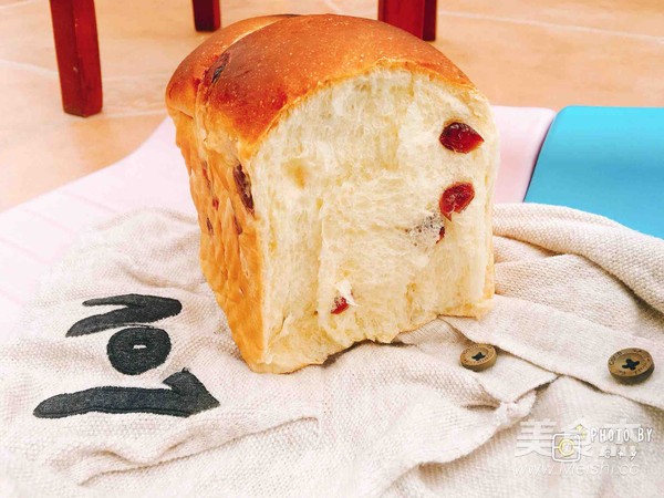 有颜又柔软的蔓越莓吐司的做法步骤:25