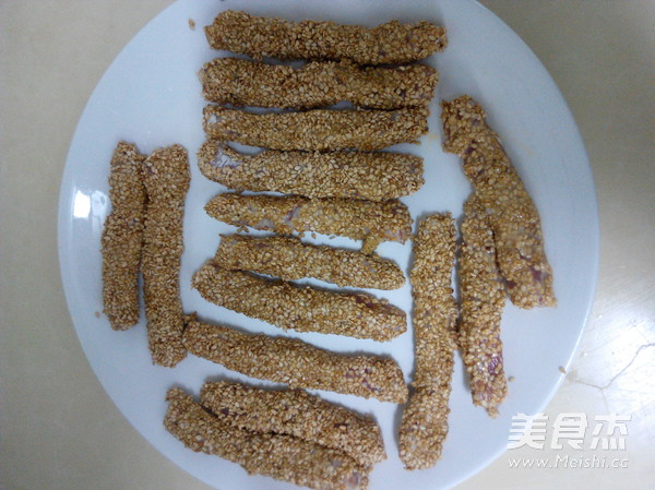 芝麻肉条的做法步骤:7