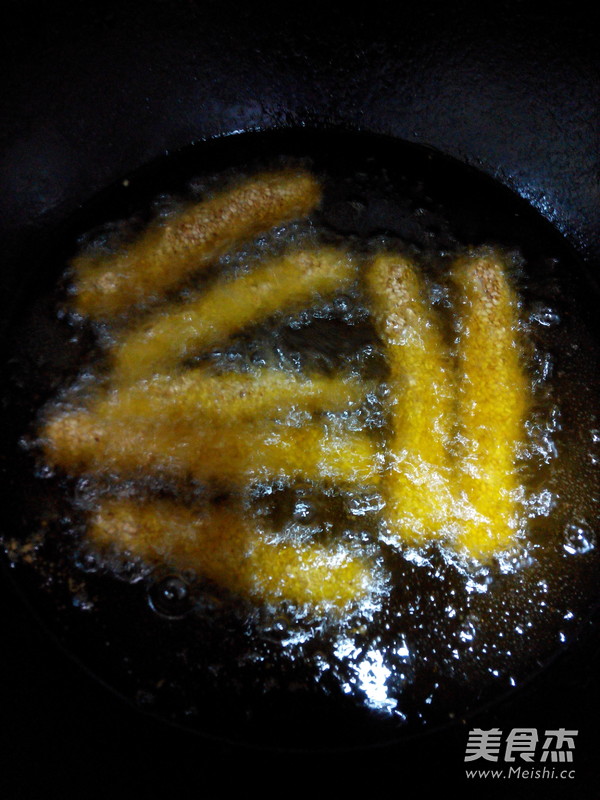 芝麻肉条的做法步骤:8