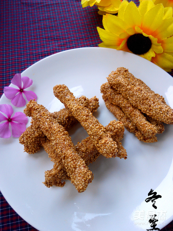 芝麻肉条的做法步骤:9