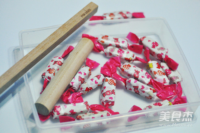 蔓越莓花生牛轧糖(面包机版)的做法步骤:9
