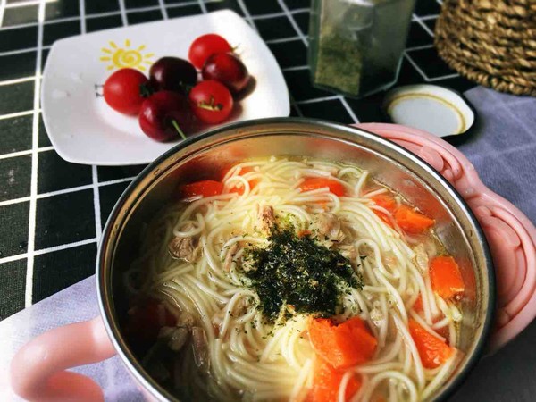 排骨汤面的做法步骤:8