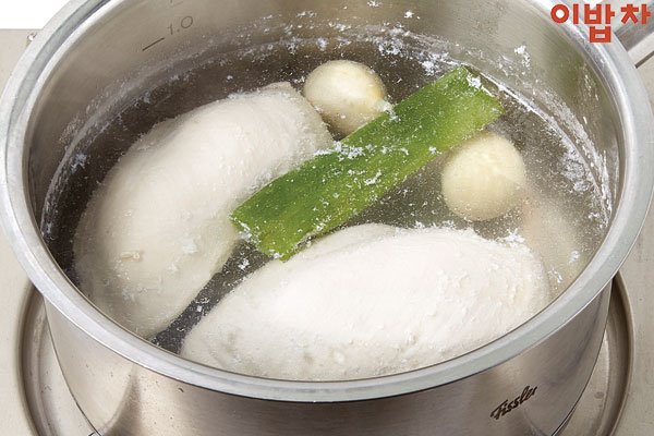 鸡胸肉烤红薯船的做法步骤：2
