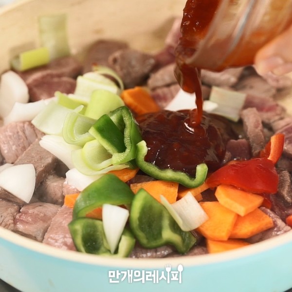 小炒牛肉的做法步骤：5