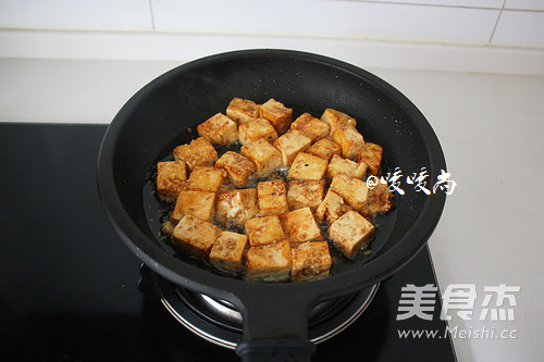 蚝油西兰花烧豆腐的做法步骤:5