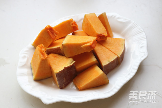 南瓜红豆豆浆的做法步骤:2