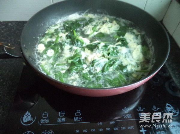 菠菜鸡蛋汤的做法步骤：10