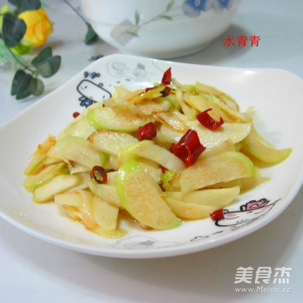素炒茭白的做法步骤：7