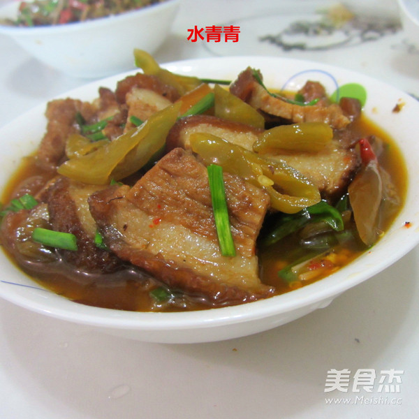 酸辣椒烧东坡肉的做法步骤:11