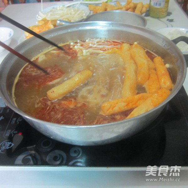 老鸭莲藕锅的做法步骤:10
