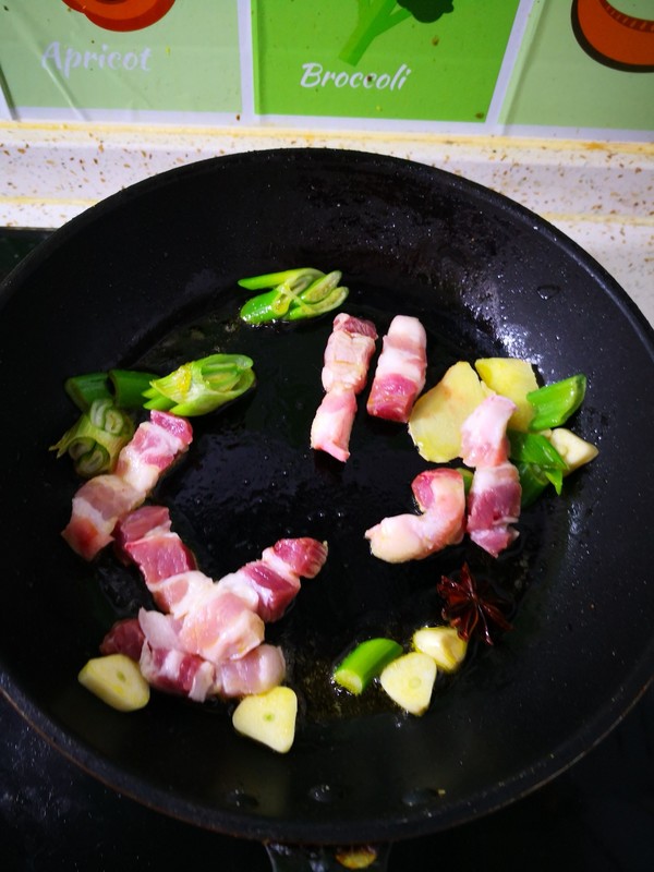 五花肉烧豆角的做法步骤：6