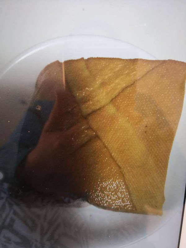 圆白菜拌素鸡的做法步骤：2