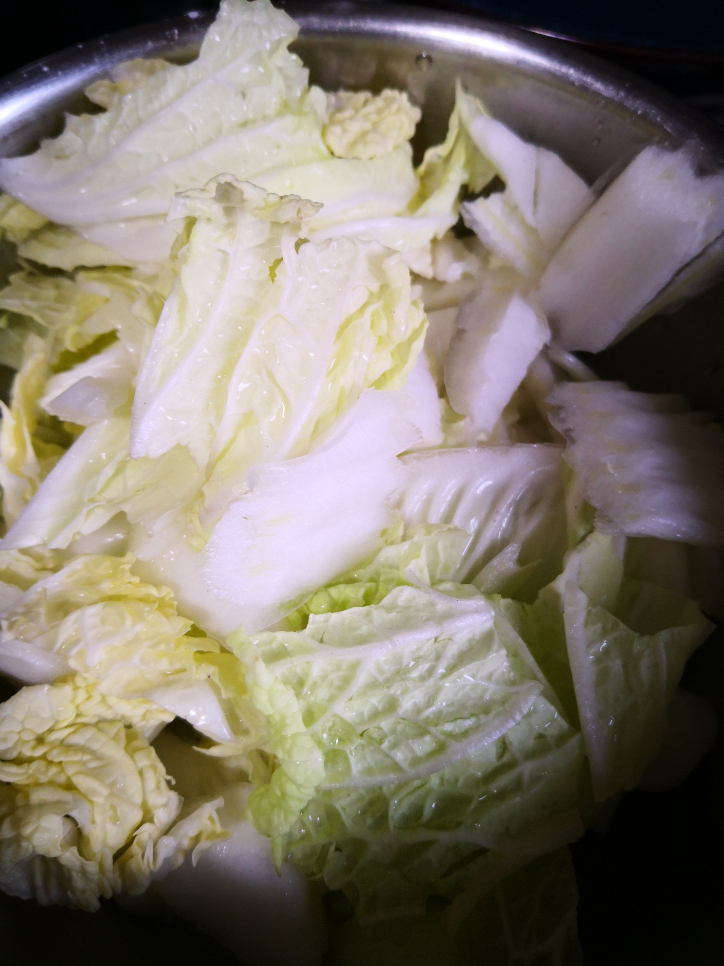 豆豉炒白菜片木耳的做法步骤：1