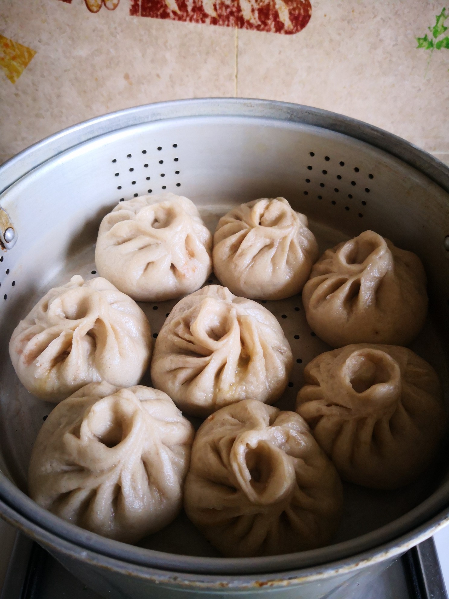 荞麦面荤香包子的做法步骤：10