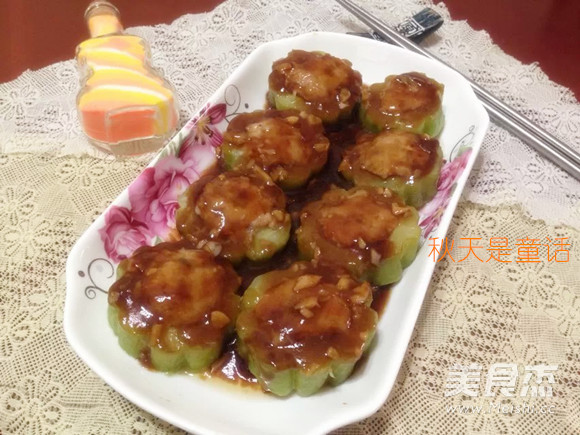 苦瓜酿肉的做法步骤:12