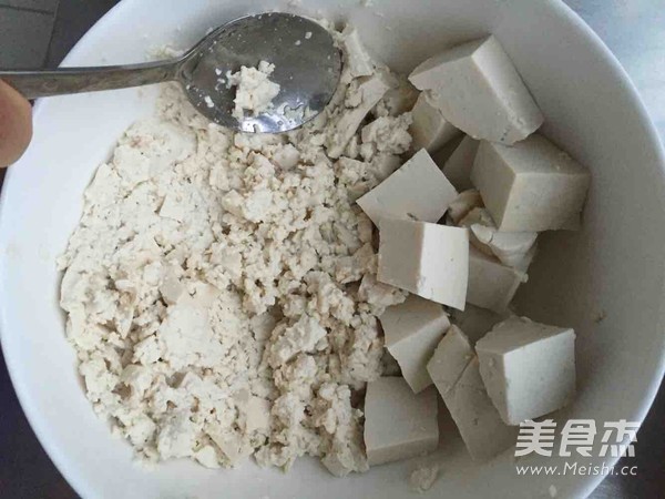 宫廷鸡刨豆腐的做法步骤:3