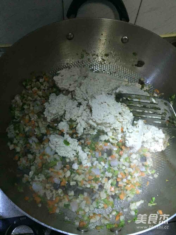宫廷鸡刨豆腐的做法步骤:6